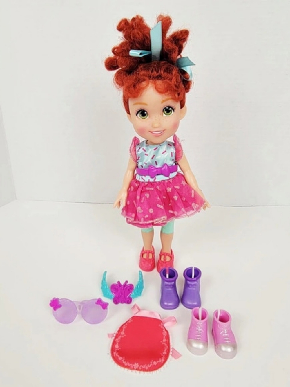 Disney Jakks Pacific Junior Fancy Nancy Ice Cream Doll 10" w/Accessories
